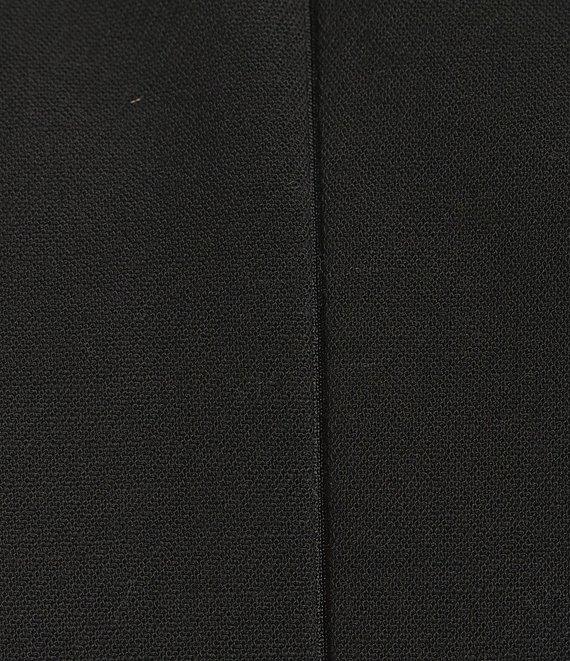 Antonio Melani Rowan Textured Linen Blend Woven Chiffon Pleated Mock Neckline Sleeveless Sheath Mini Dress Product Image