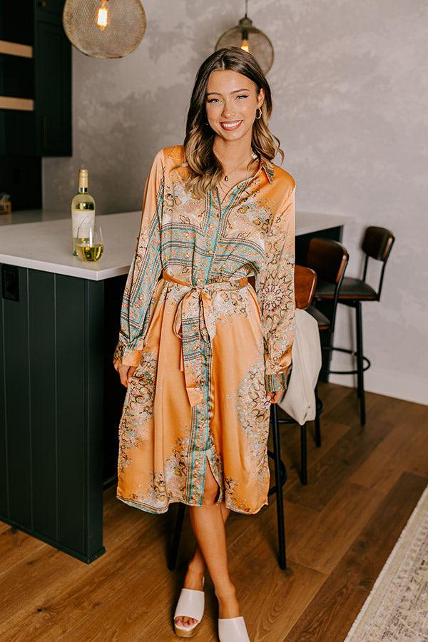 Glam Lifestyle Satin Midi Product Image