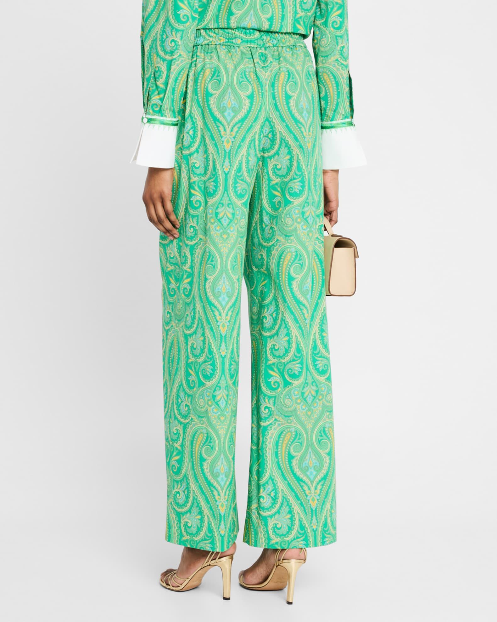 Braxton Paisley-Print Cotton Pants Product Image