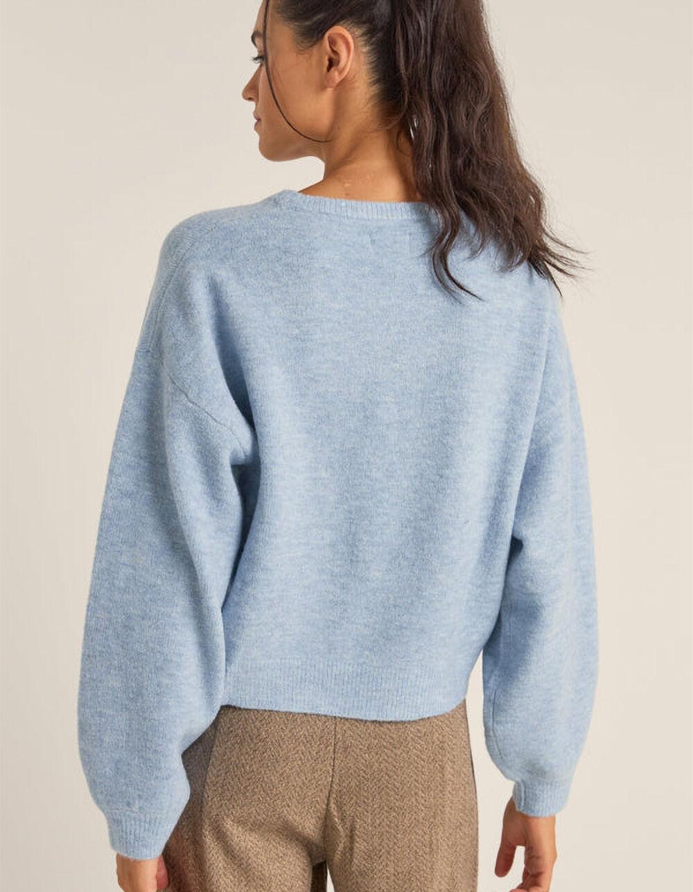 RHYTHM Powder Knit Womens Sweater - BLUE Product Image