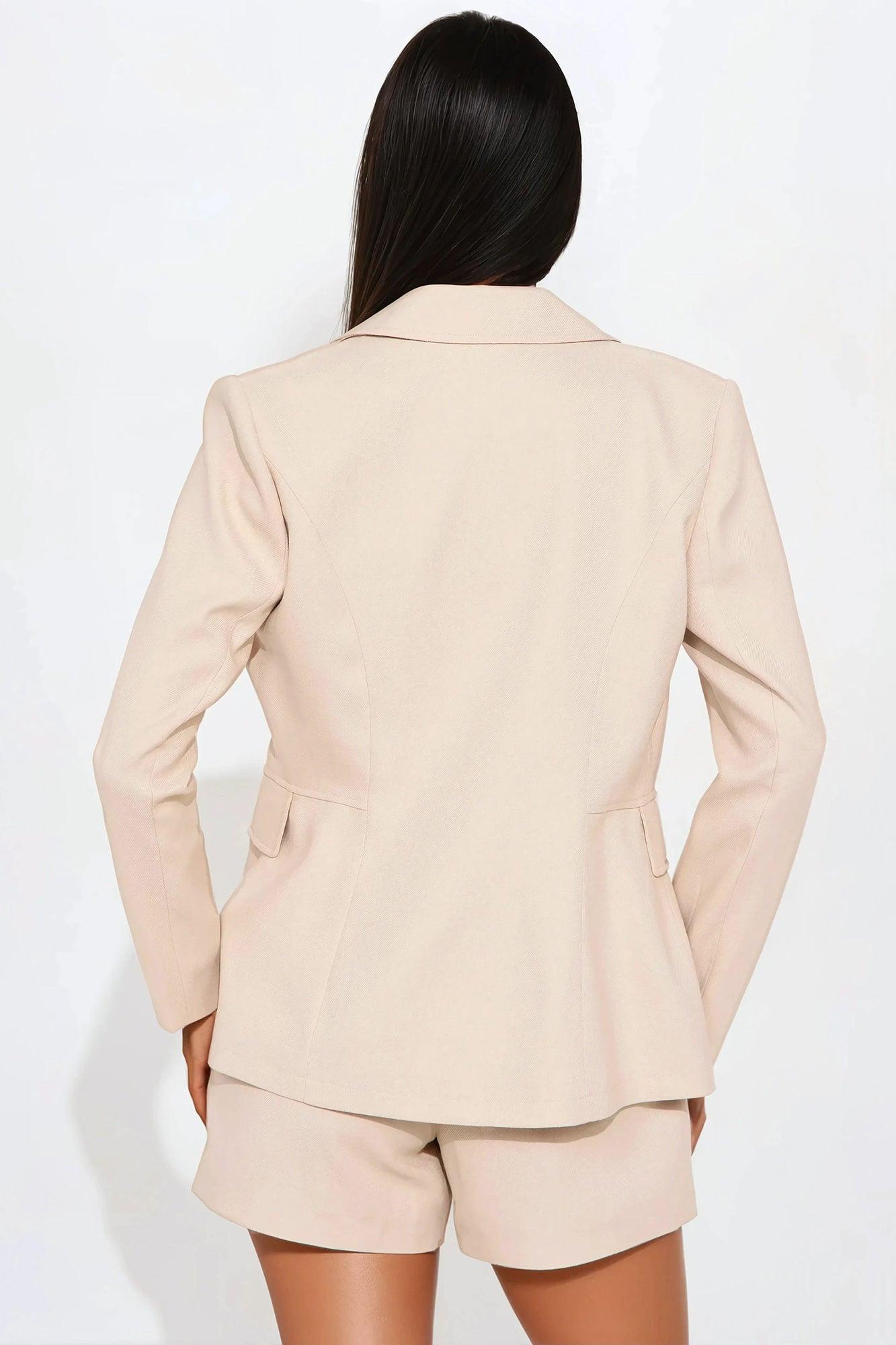 Know Your Worth Blazer - Taupe Product Image