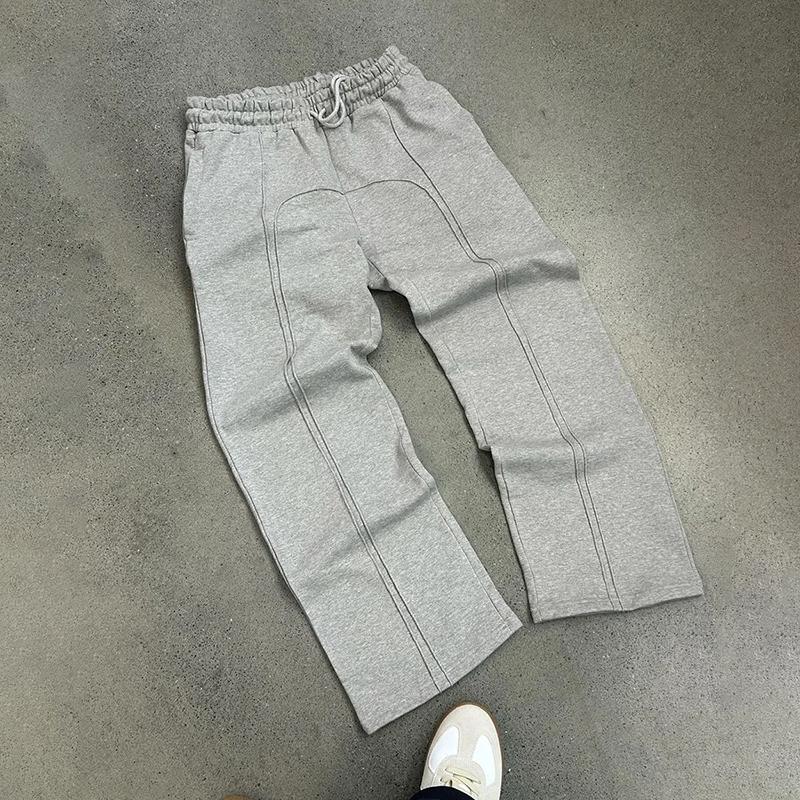 Hiphop Dividing Line Design Basic Sports Sweatpants Product Image