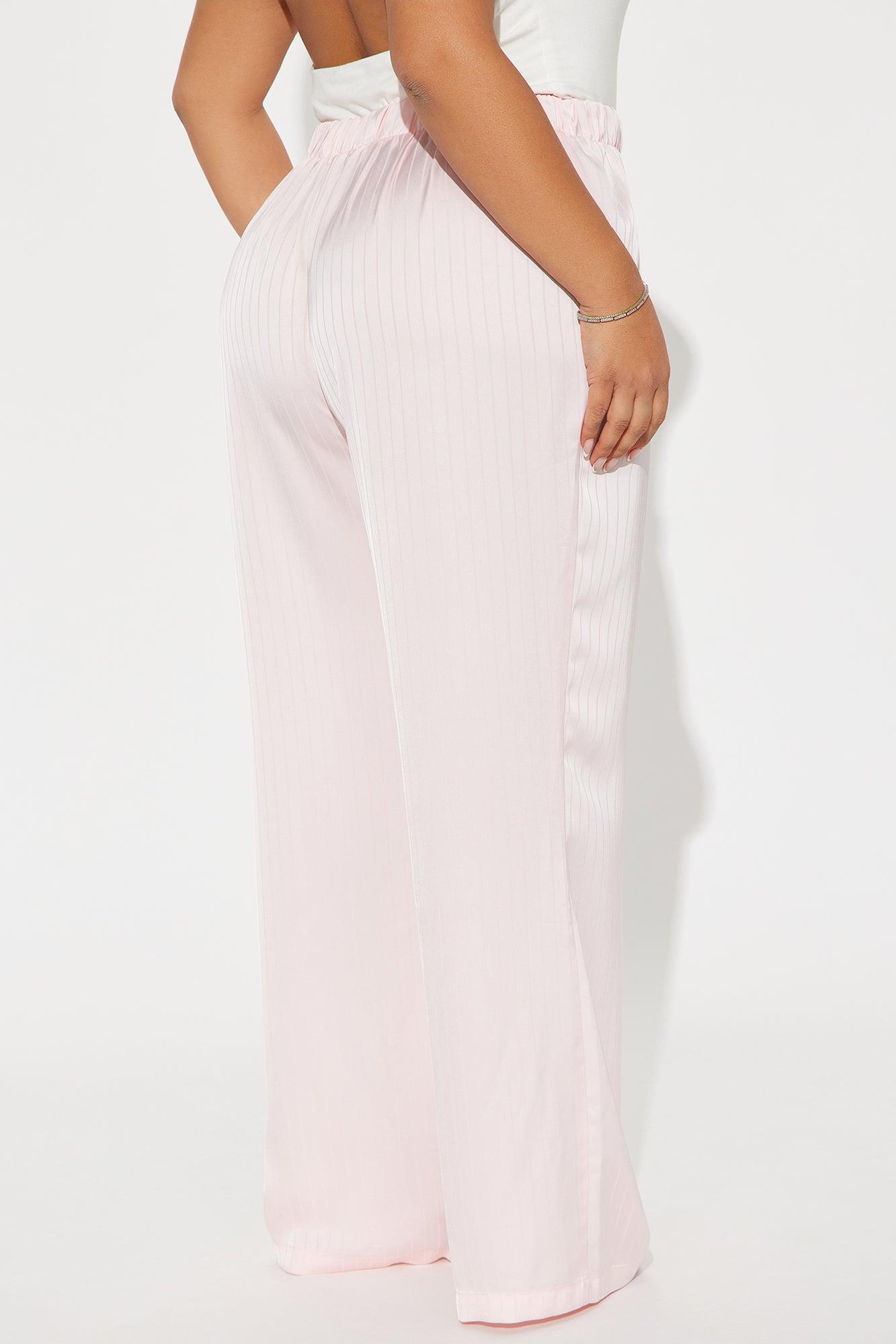 Mia Satin Boxer Pant - Pink Product Image