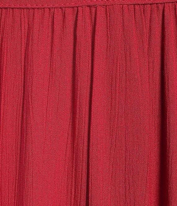 Angie U-Neckline Short Sleeve Empire Midi Dress Product Image