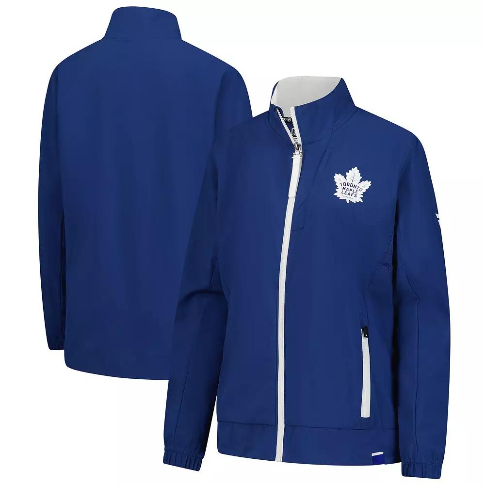Women's Fanatics Blue Toronto Maple Leafs Authentic Pro Rink Coaches Full-Zip Jacket,  Product Image