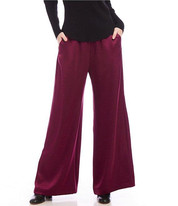 Karen Kane Satin High Rise Wide Leg Pant Product Image