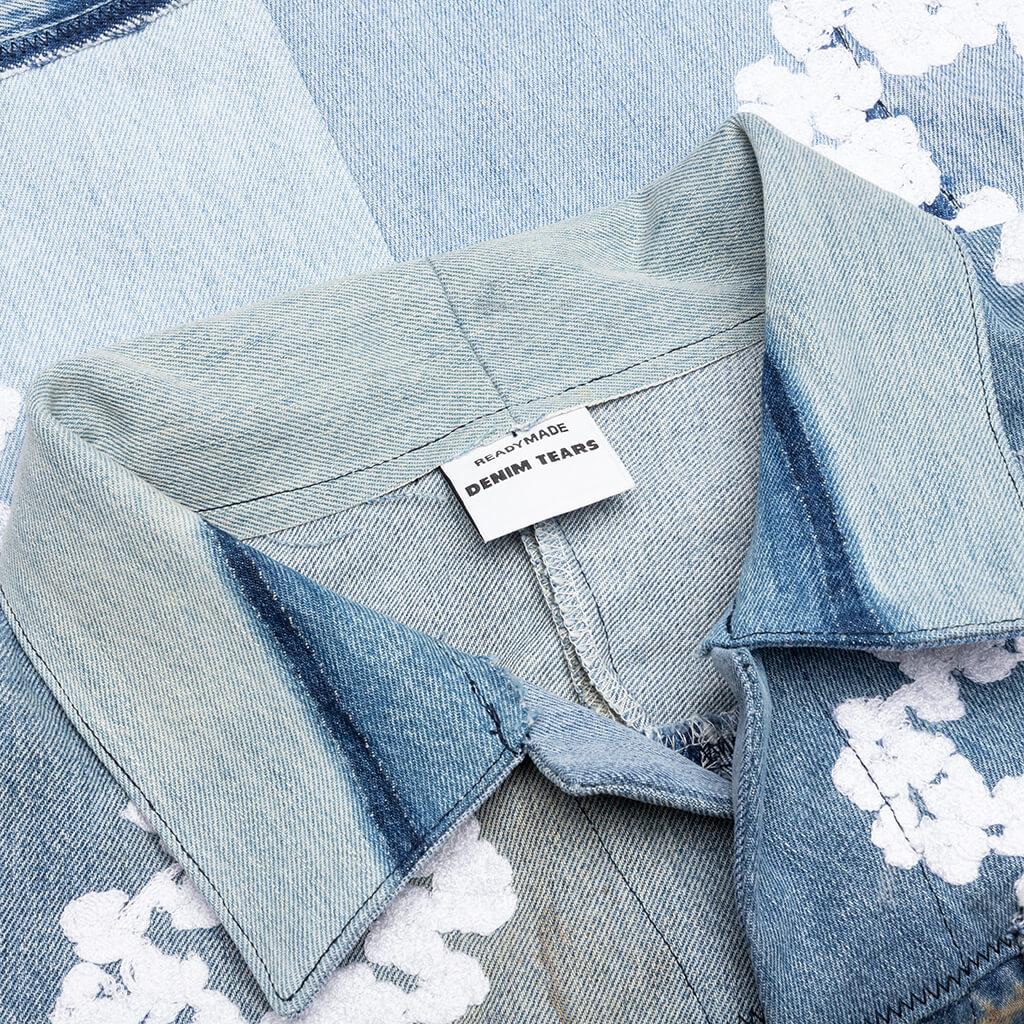 Readymade x Denim Tears CTN Wreath Track Jacket - Blue Male Product Image