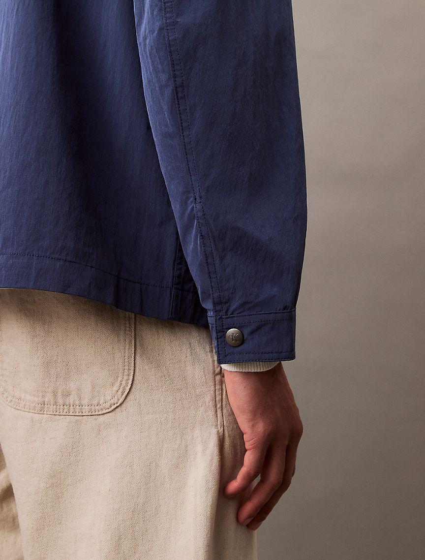 Nylon Blend Classic Shirt Jacket Product Image