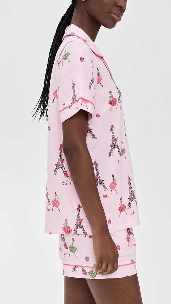 BedHead PJs Cotton Knit Short Sleeve Short PJ Set | Shopbop Product Image