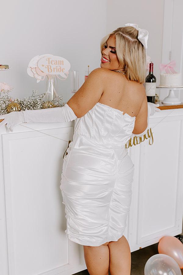 Someone Like You Ruched Satin Midi Curves Product Image