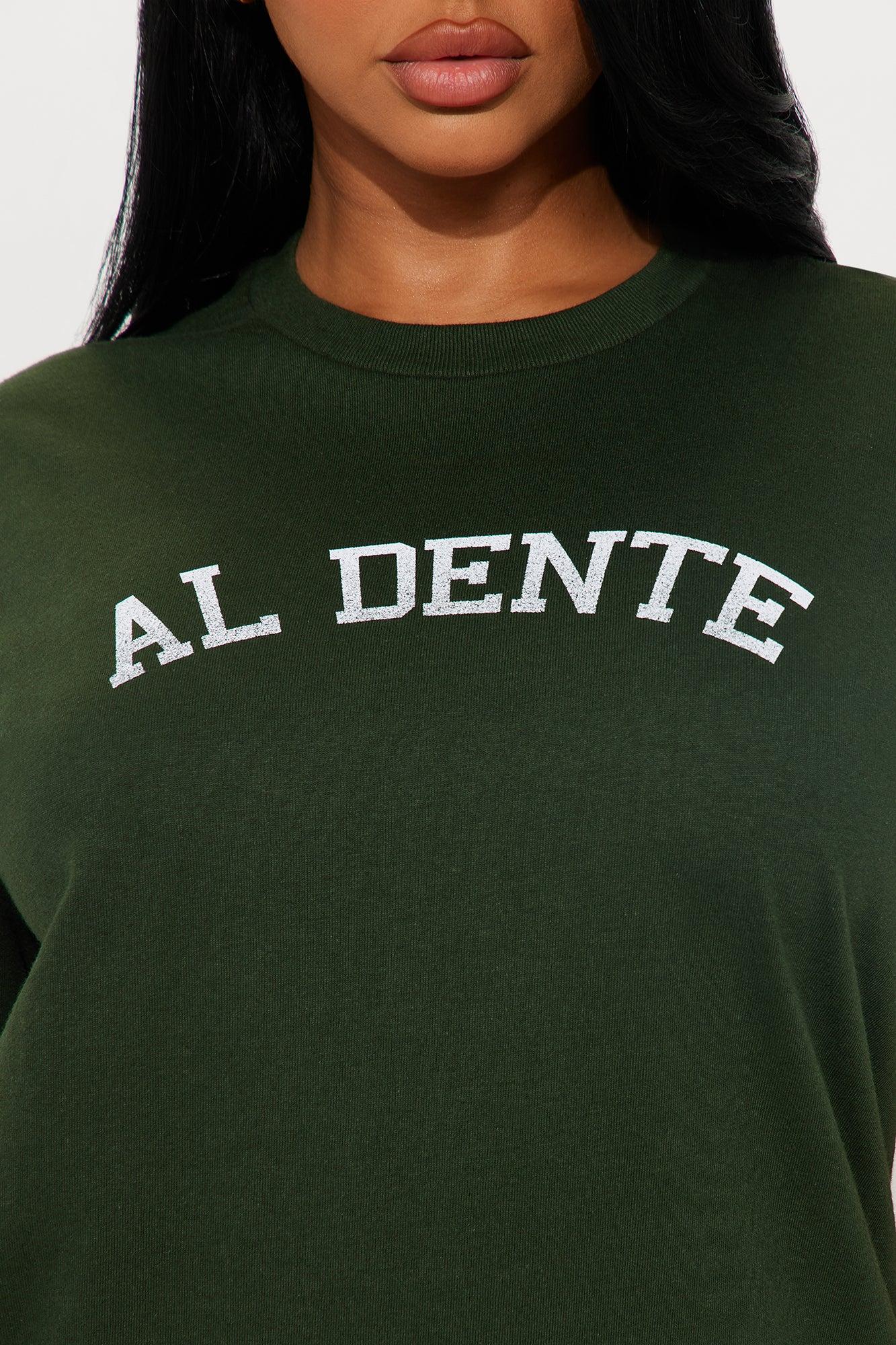 Al Dente Oversized Tee - Hunter Green Female Product Image
