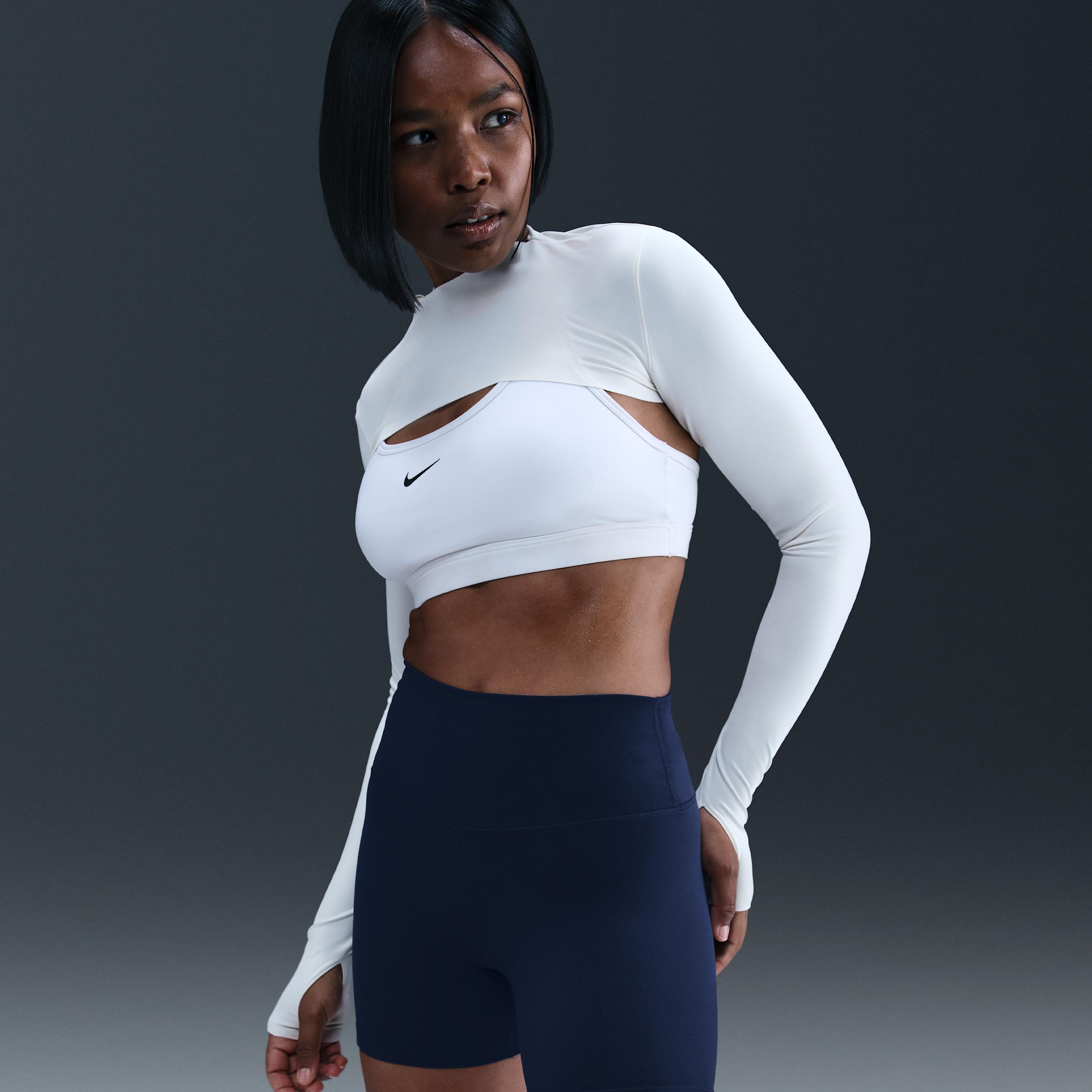 Nike Womens One High-Waisted 5 Biker Shorts | FN3211-410 Product Image