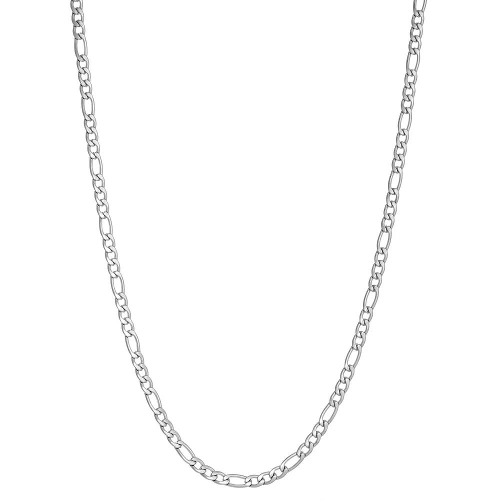 Men's LYNX Stainless Steel 3 mm Figaro Chain Necklace, Size: 18" Product Image