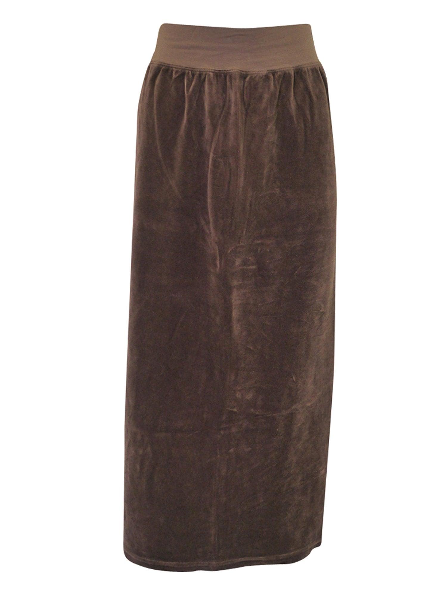 Hard Tail Velour Easy Fit Column Skirt (V-174) Product Image