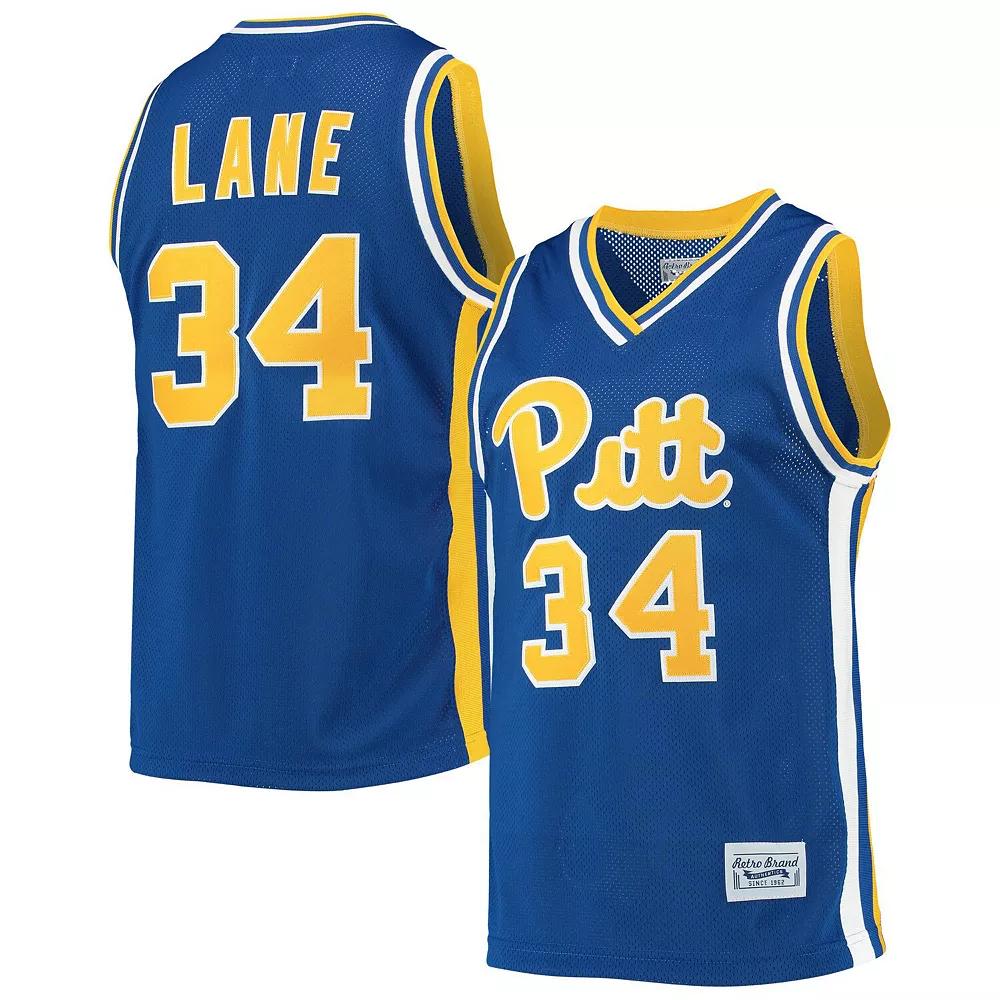 Men's Original Retro Brand Jerome Lane Royal Pitt Panthers Alumni Commemorative Classic Basketball Jersey, Size: Medium, Blue Product Image