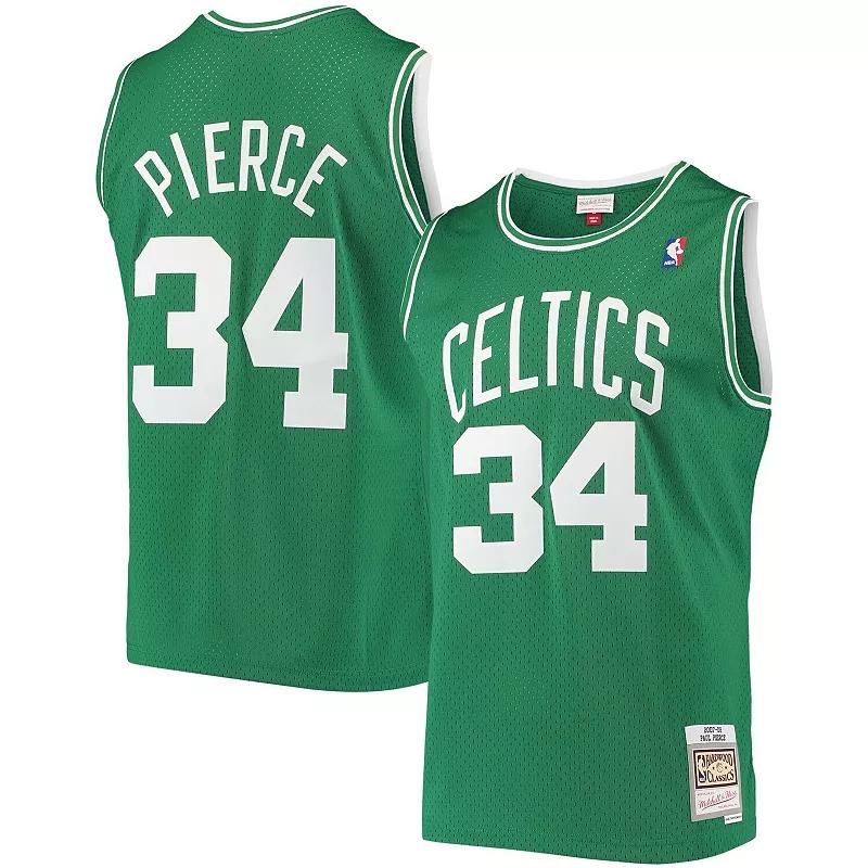 Men's Mitchell & Ness Paul Pierce Kelly Green Boston Celtics Hardwood Classics Swingman Jersey,  Product Image