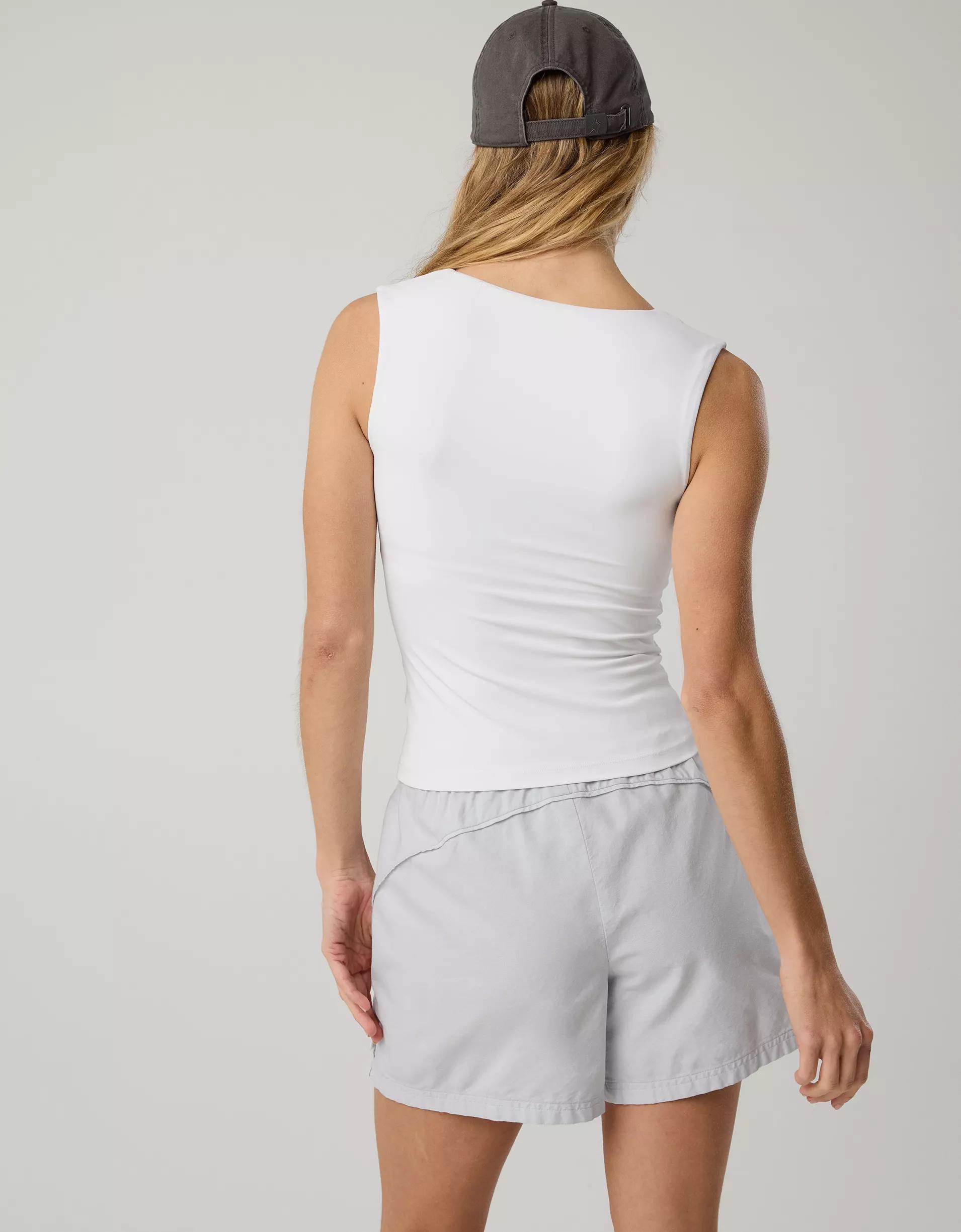 OFFLINE By Aerie Real Me Low Key Square Neck Tank Top Product Image