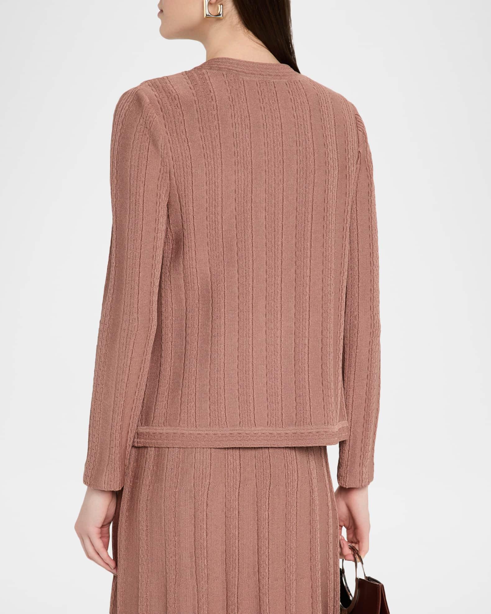 Heritage-Fit Braided Cable Soft Knit Jacket Product Image