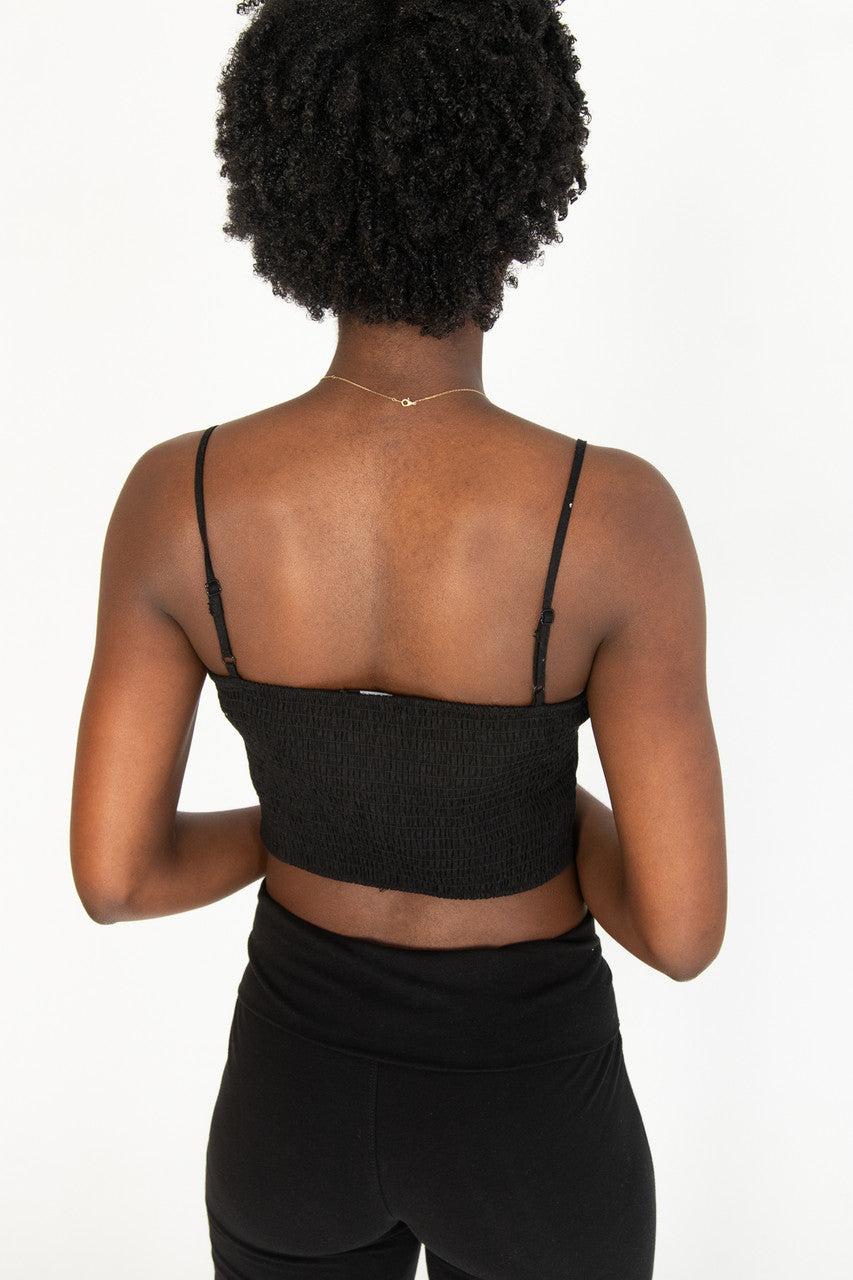 Tie Front Linen Tank Top Product Image