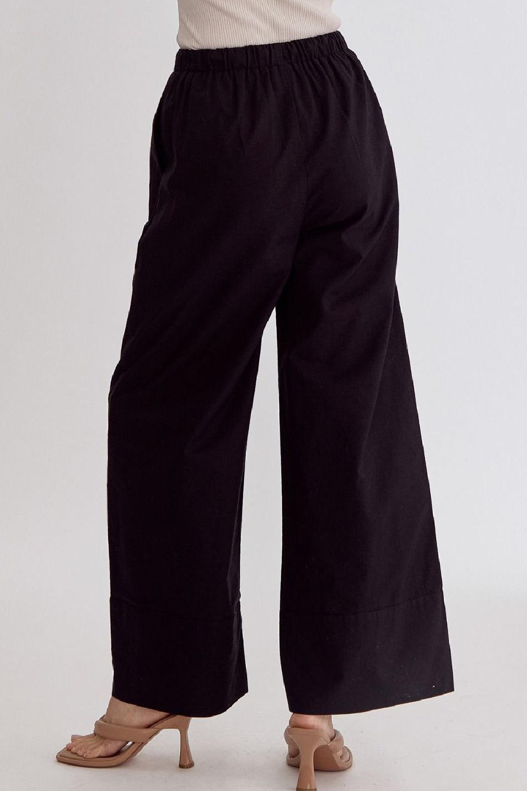 Drawstring Wideleg Pant Product Image