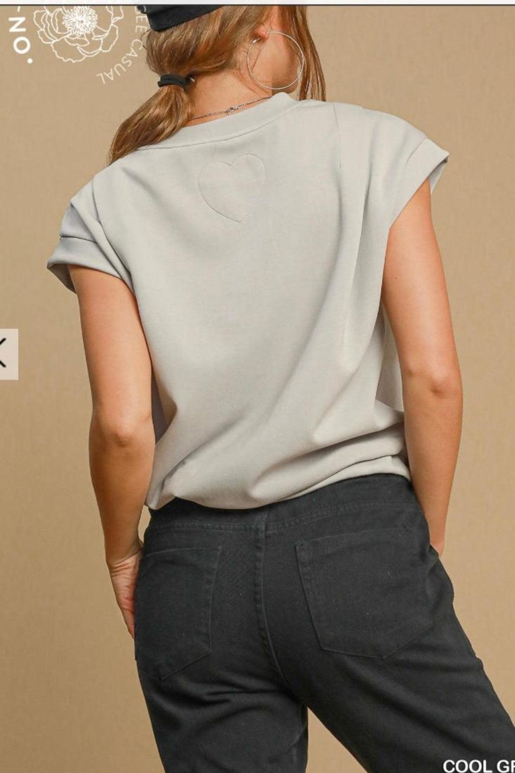 Top, Luxeknit Grey Product Image