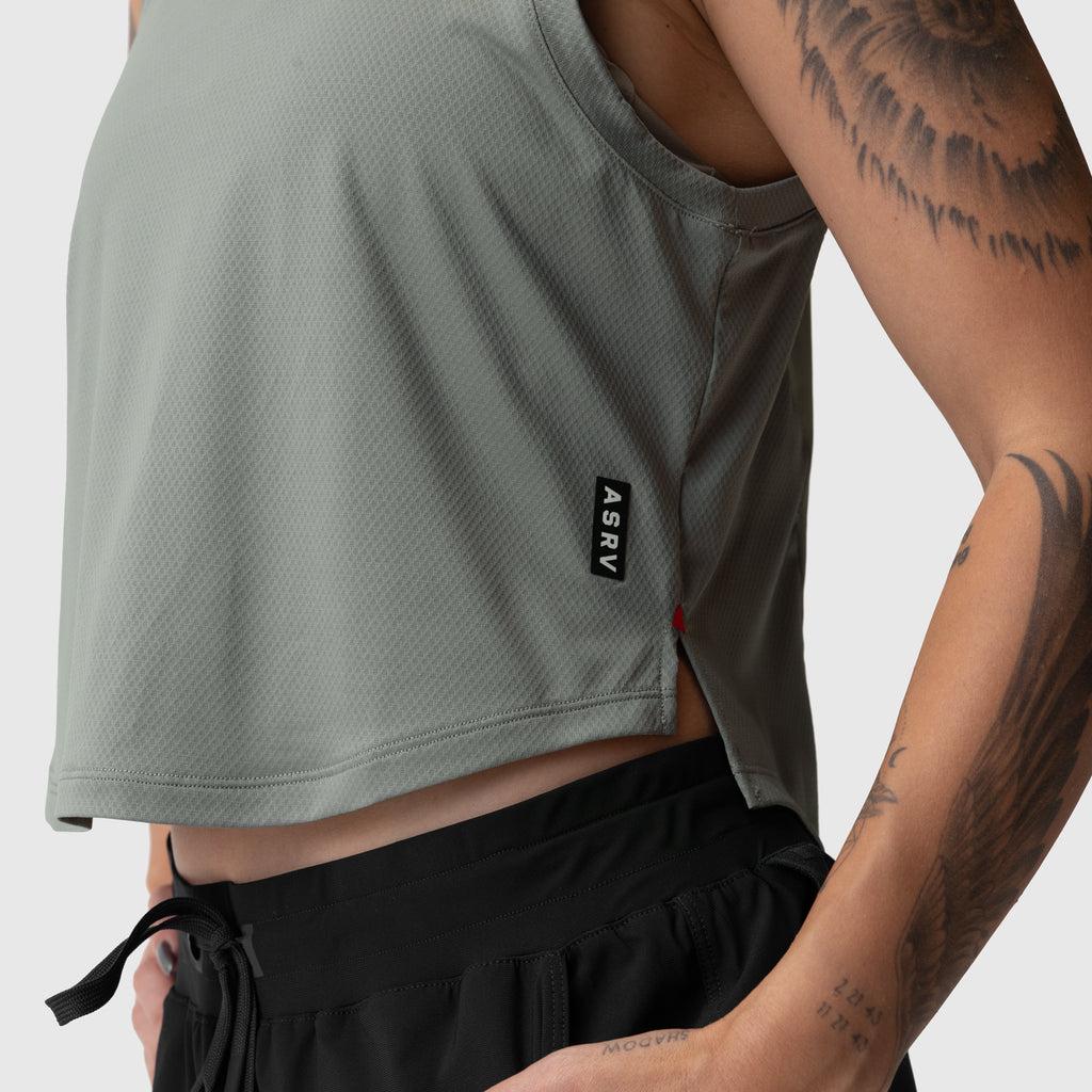 ASRV x Equinox AeroSilver® Cropped Training Tank - Sage Product Image