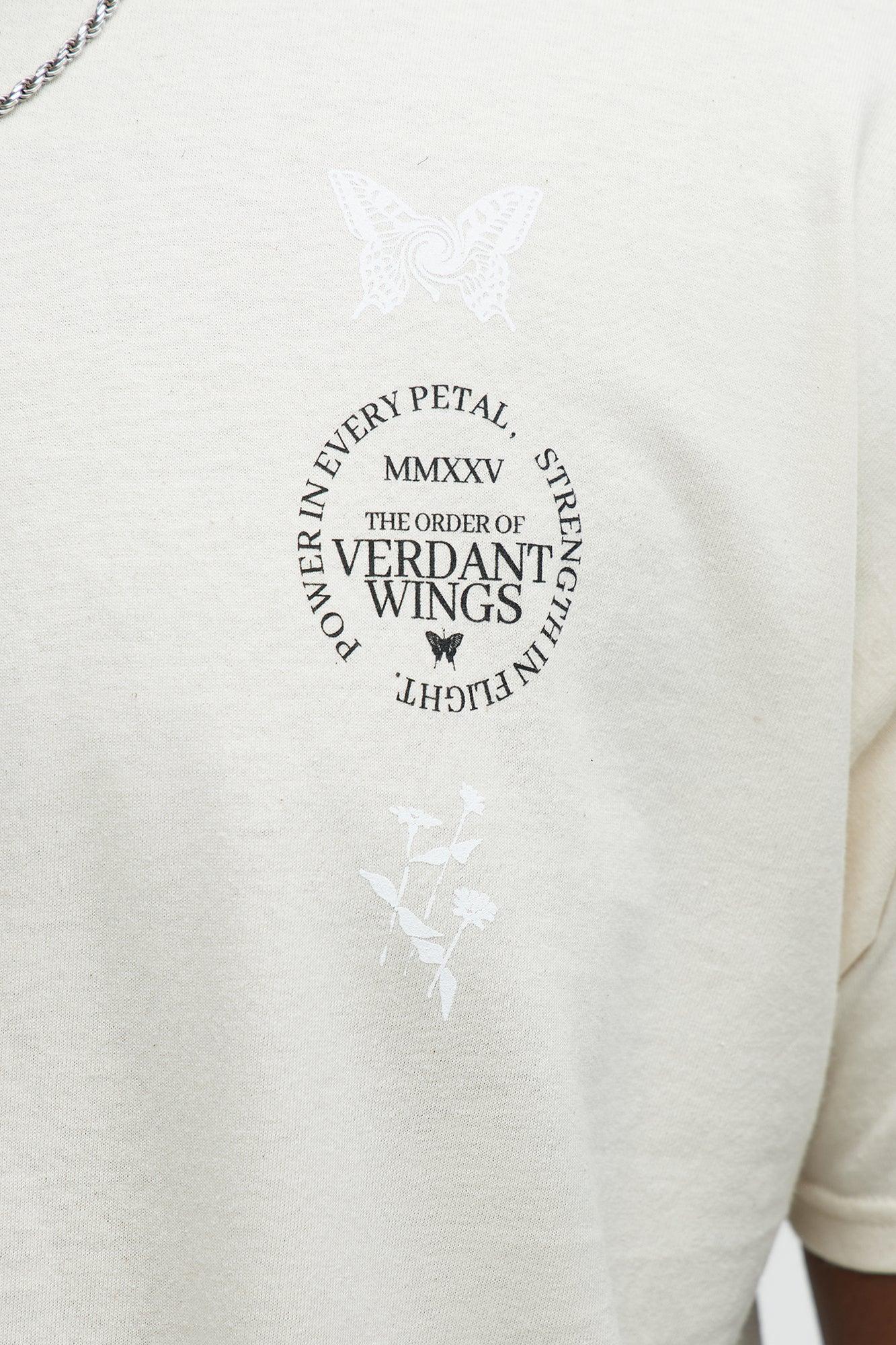 Verdant Wings Short Sleeve Tee - Natural Product Image