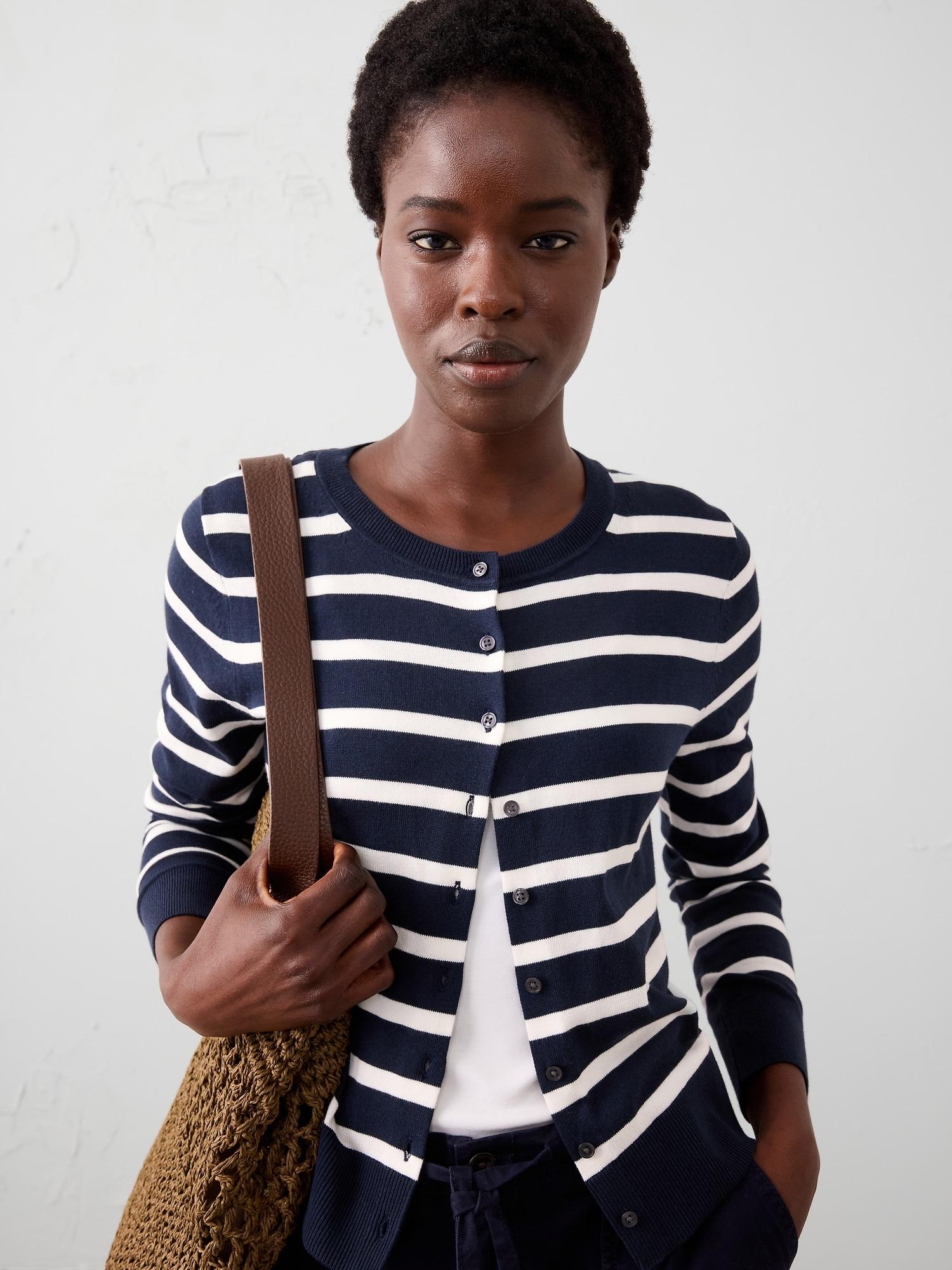 Forever Crew-Neck Cardigan Sweater Product Image