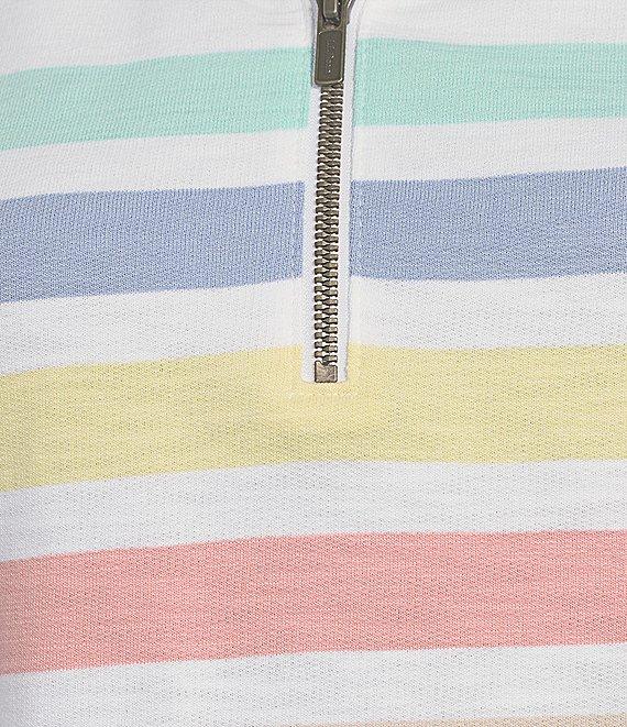 L.L.Bean Peaks Island Mock Neck Quarter Zip Raglan Long Sleeve Jacket Product Image