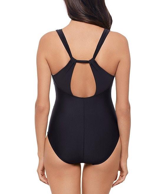 Magicsuit Solid Dakota V-Neck Twist Back Soft Cup One Piece Swimsuit Product Image