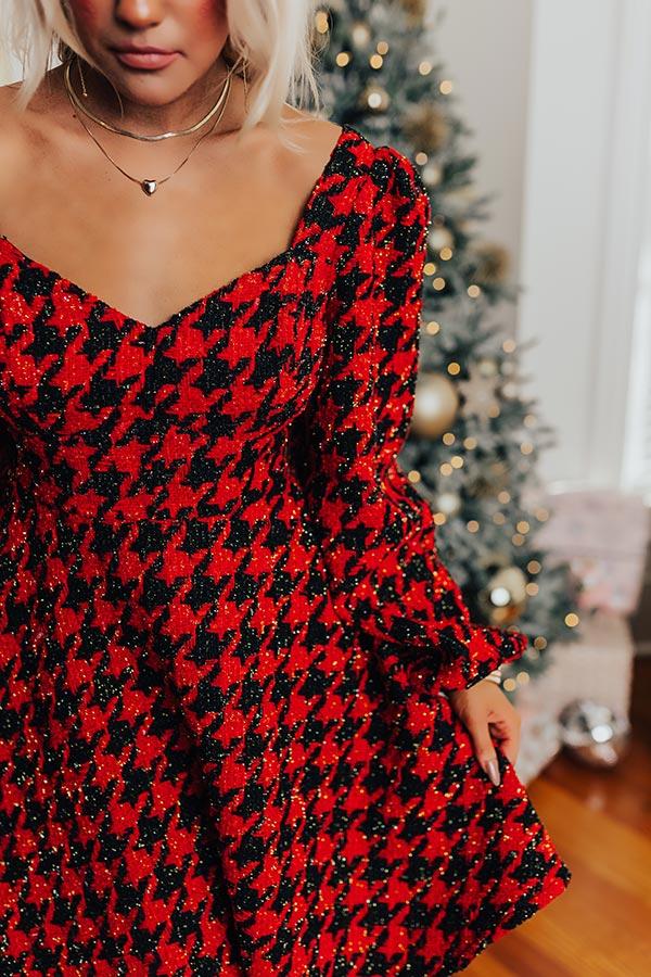 Twirl The Day Away Tweed Mini Dress Product Image