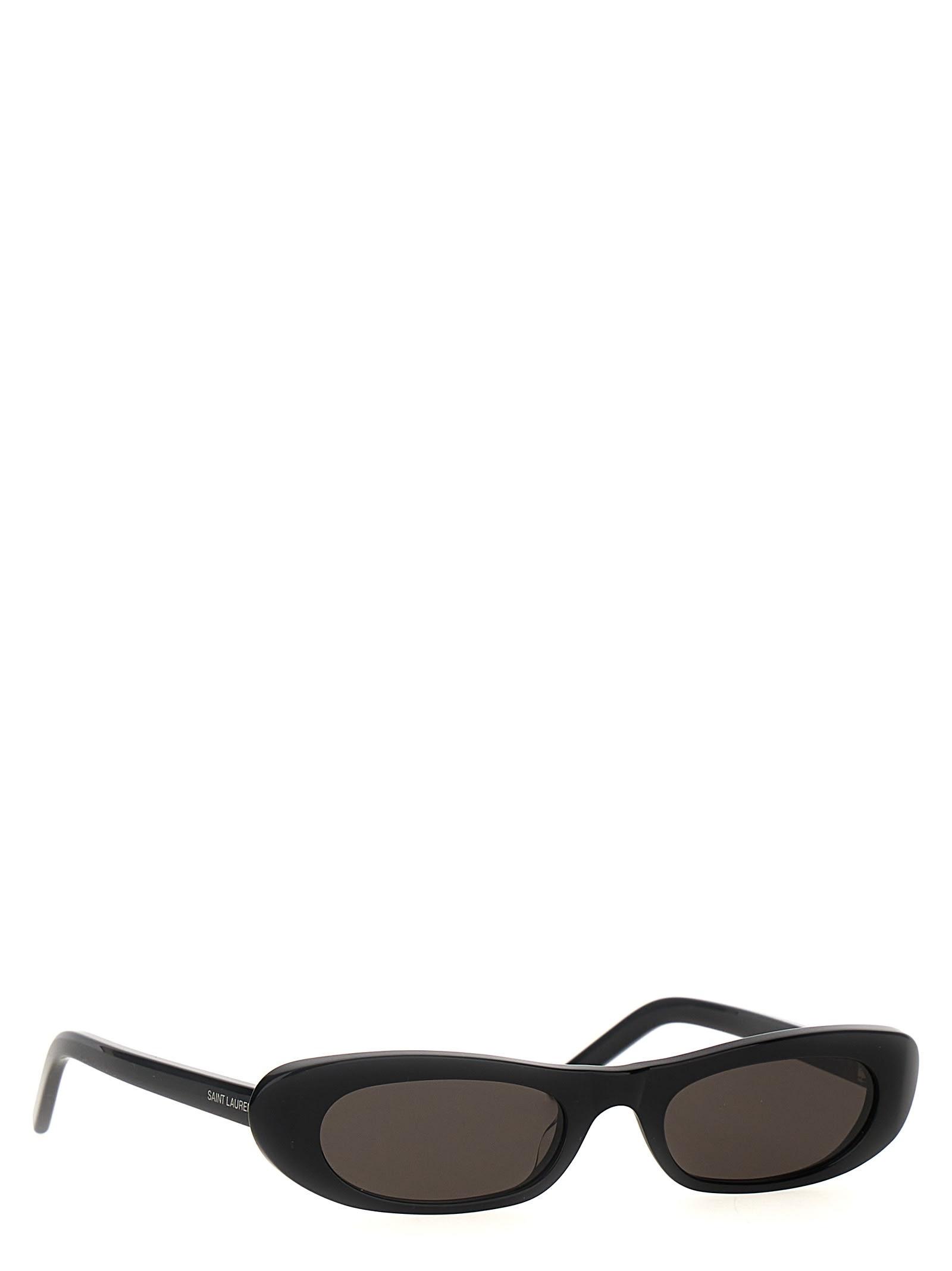 SAINT LAURENT Sl 557 Shade Oval Sunglasses In Black Product Image