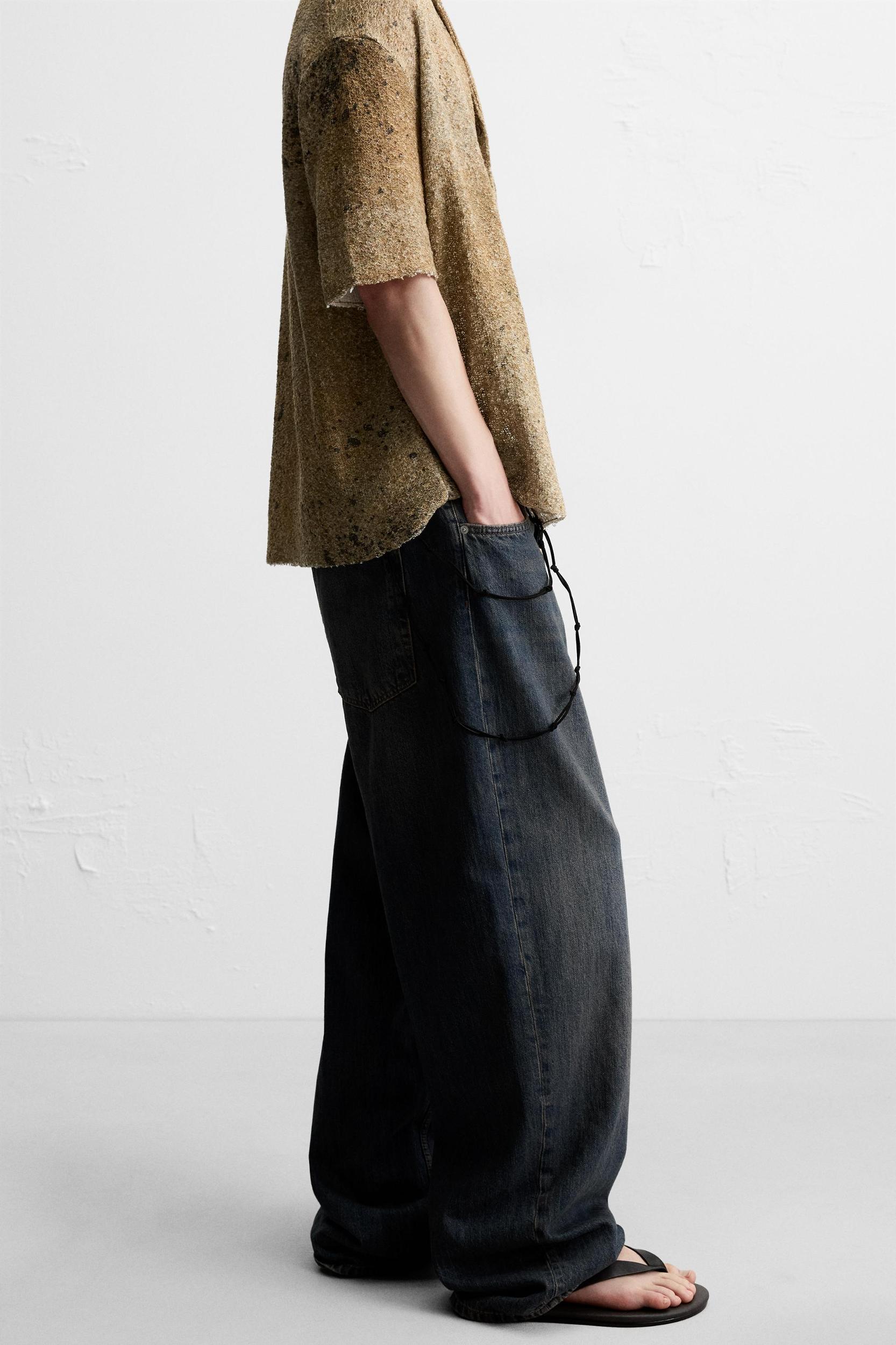 ABSTRACT PRINT KNIT SHIRT Product Image