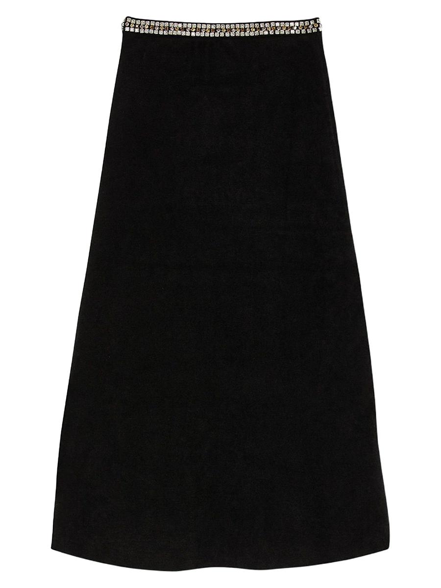 Womens Short Rhinestone Skirt Product Image