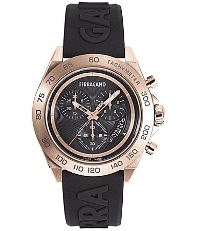 Mens Urban Chrono IP Gunmetal & Silicone Strap Watch Product Image