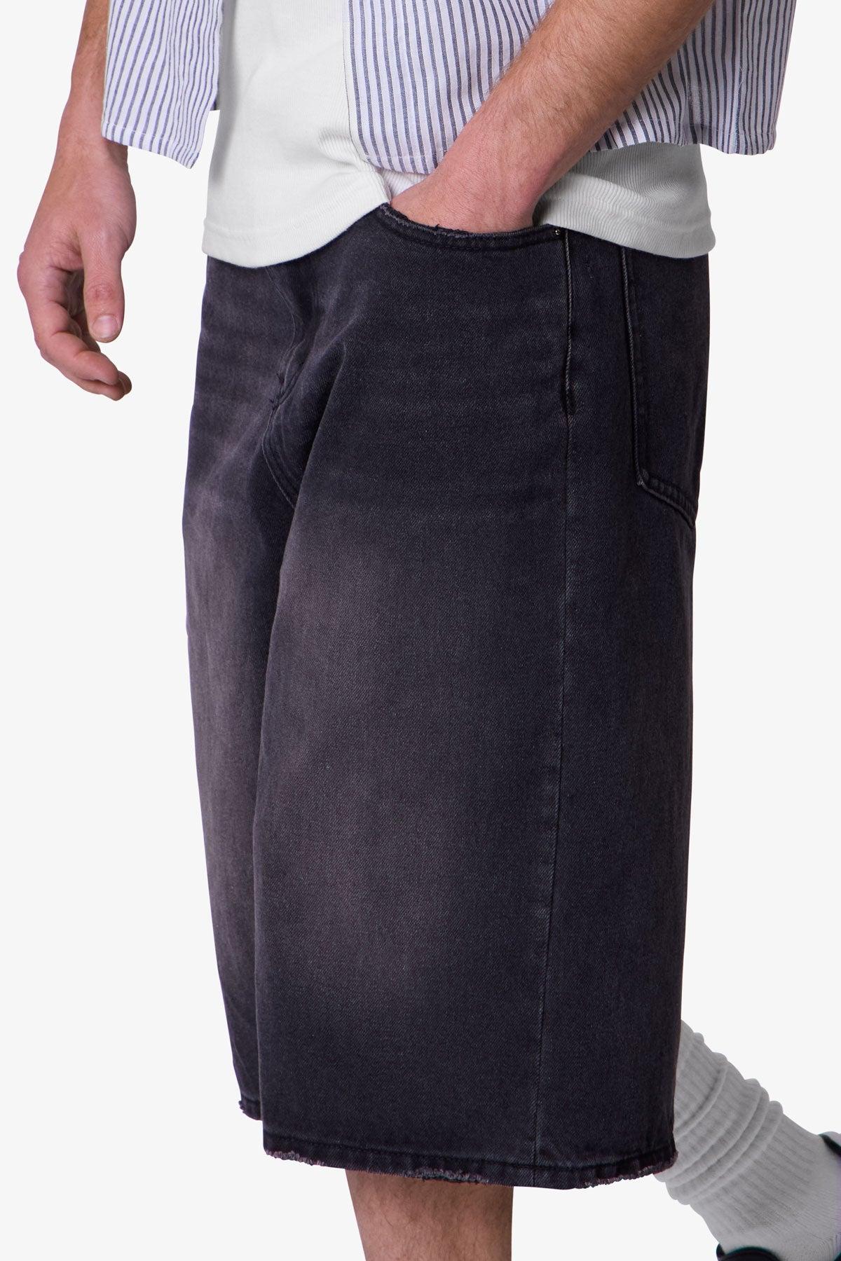 Ultra Baggy Denim Shorts - Black Product Image