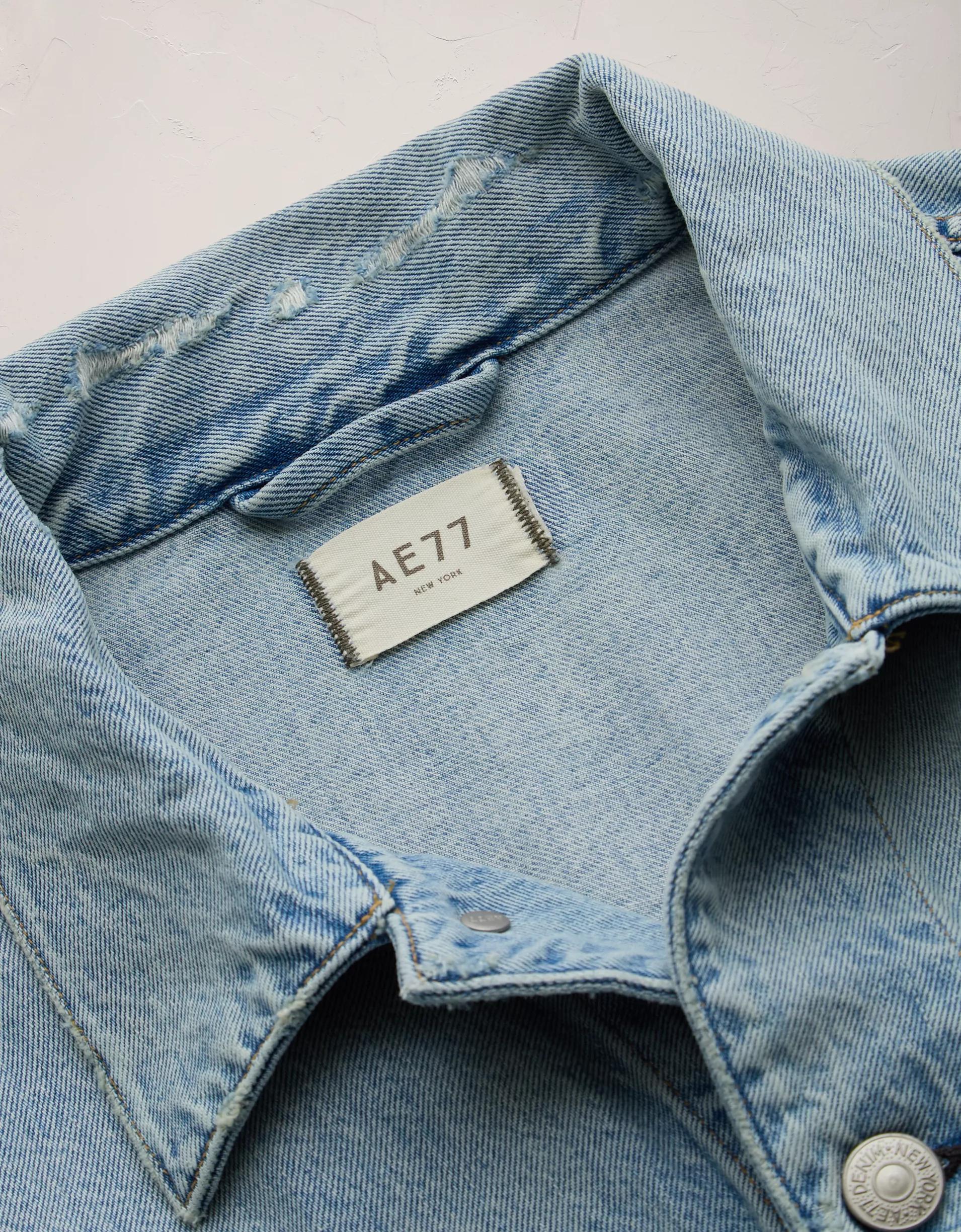 AE77 Premium Oversized Denim Jacket Product Image