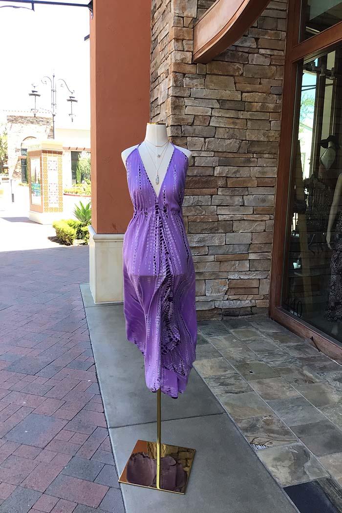 Rayon One Size Halter Dress Product Image