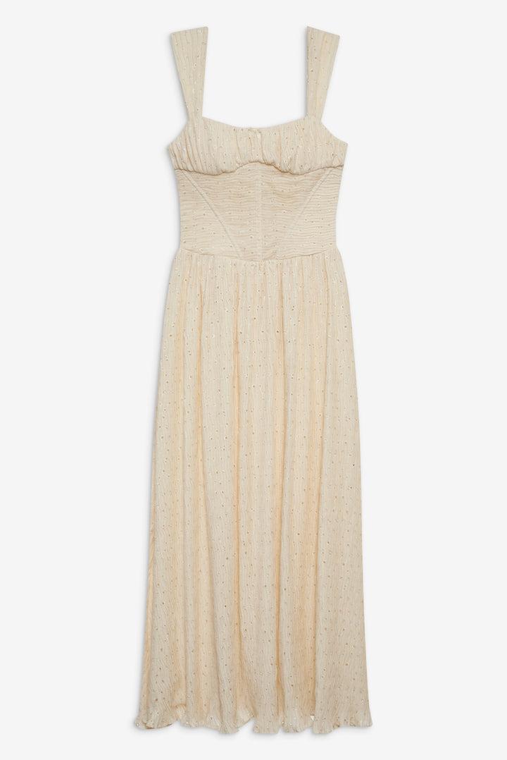 Erika Bustier Maxi Dress — Natural Product Image