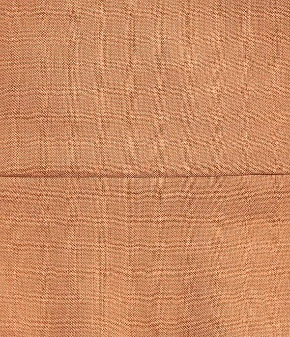 Gianni Bini Ash Square Neck Sleeveless Cut Out Shell Detail Midi Linen A-Line Dress Product Image