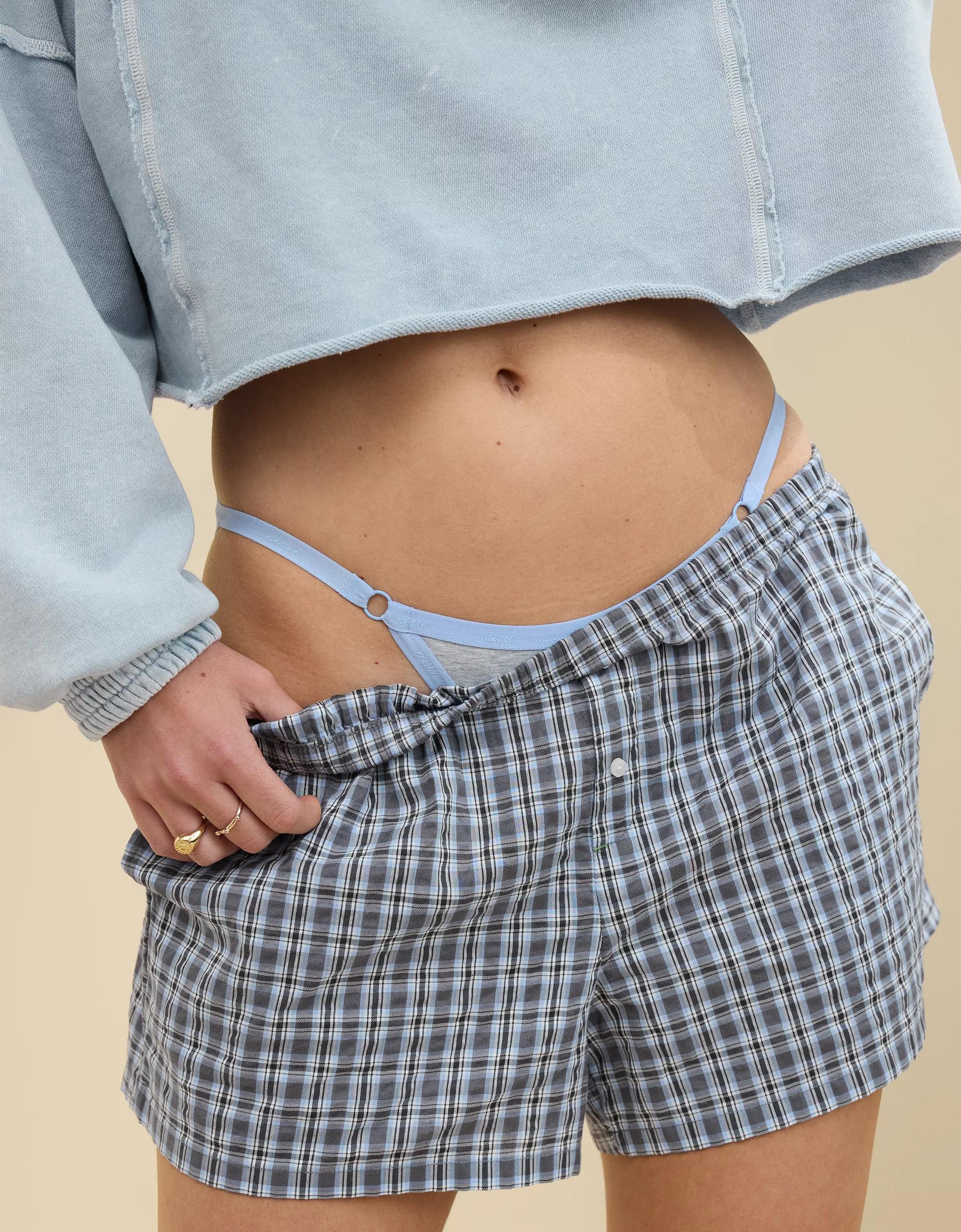Aerie Off-Duty Seersucker Boxer Product Image