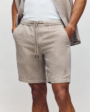 MENS WINDCREST LINEN BLEND DRAWSTRING SHORT - B6R474C200 Product Image