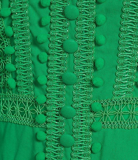 Layered With Love Carla Woven Mock Neck Long Sleeves Ruffle Tiered Hem Fit & Flare Mini Dress Product Image