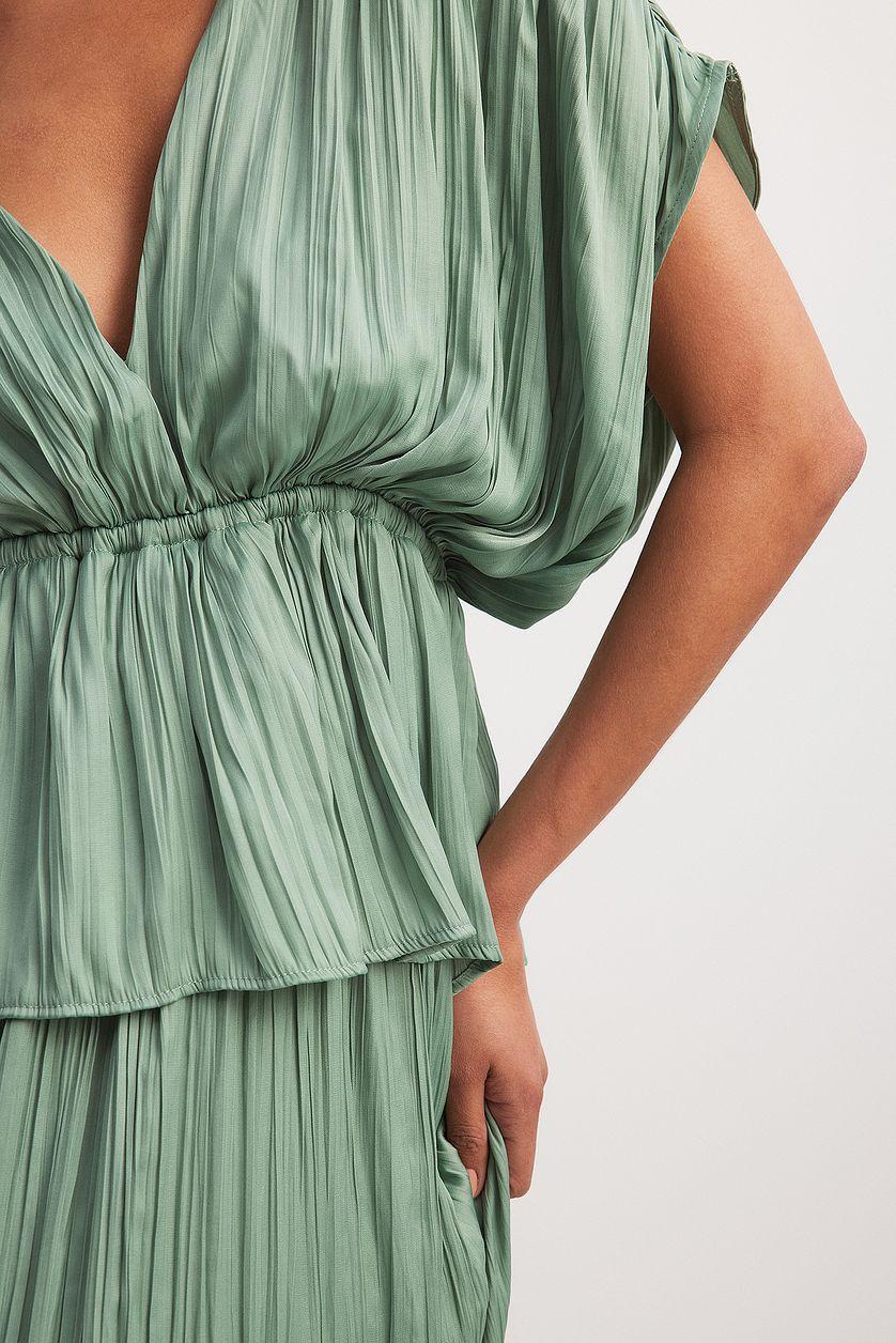 Plisse Tiered Maxi Dress Product Image