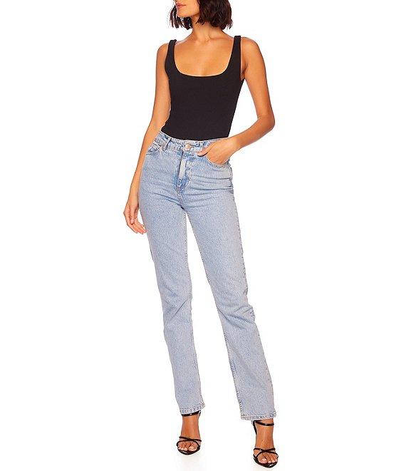 Susana Monaco Signature Stretch Knit Low Open Back Tank Bodysuit Product Image