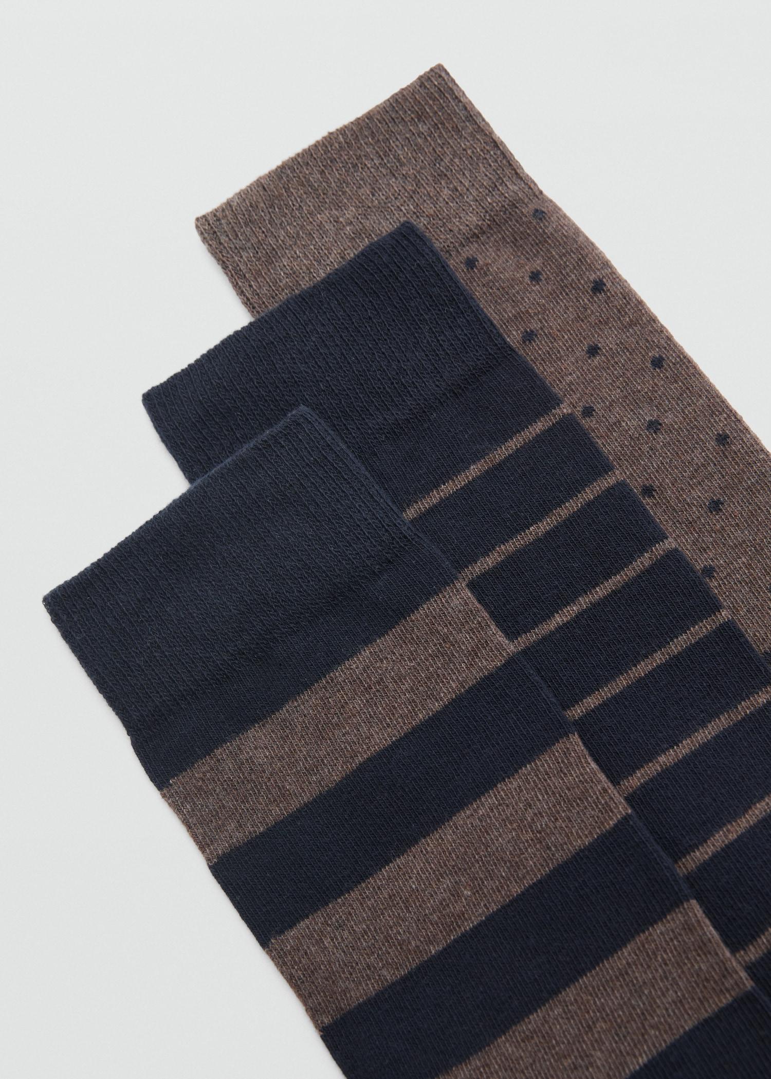 3 pack mixed socks - Men | MANGO USA Product Image