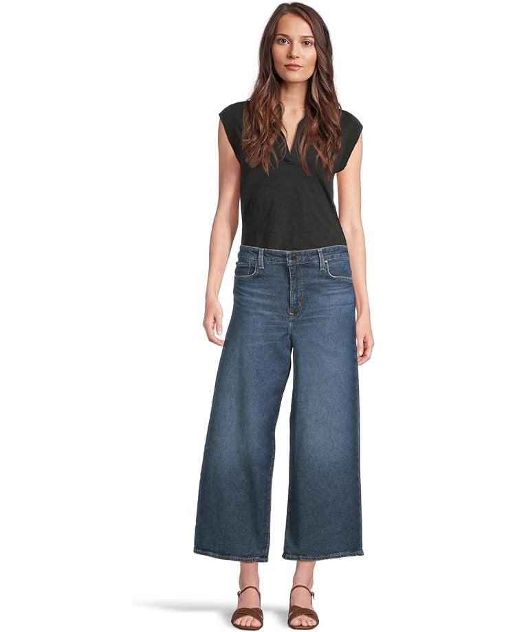 Women's Lauren Ralph Lauren Petite High-Rise Wide-leg Cropped Jean Product Image
