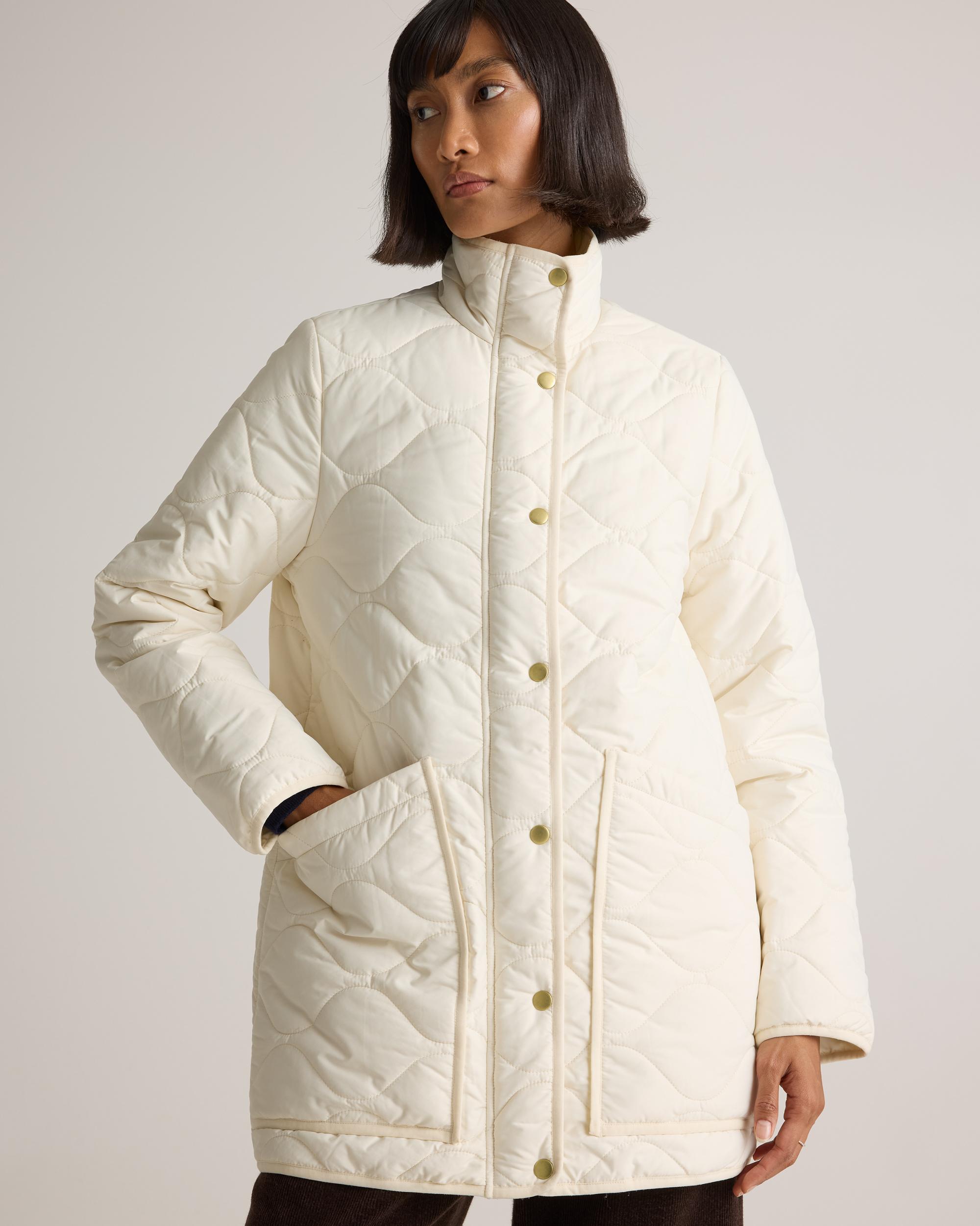 Quince | Women's Featherless Quilted Long Puffer Jacket Nylon Product Image