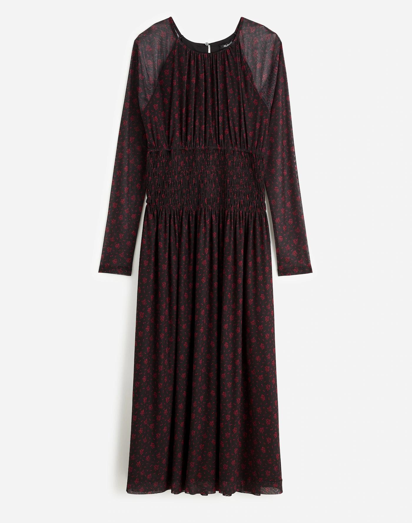 Smocked Midi Dress in Floral Product Image