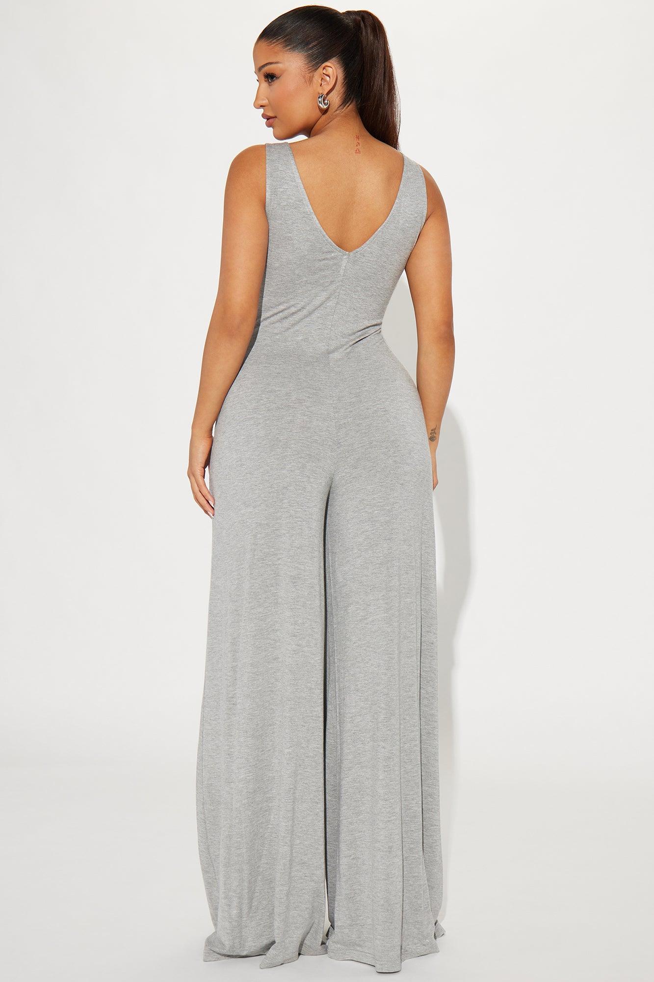 New Story Jumpsuit  - Heathered Grey Product Image